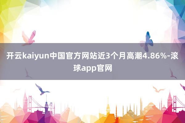 开云kaiyun中国官方网站近3个月高潮4.86%-滚球app官网