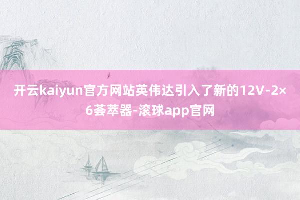 开云kaiyun官方网站英伟达引入了新的12V-2×6荟萃器-滚球app官网