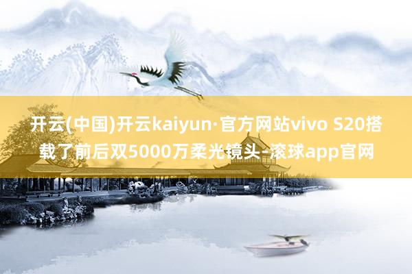 开云(中国)开云kaiyun·官方网站vivo S20搭载了前后双5000万柔光镜头-滚球app官网