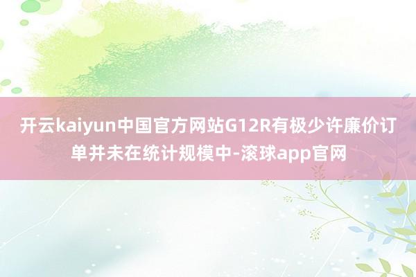开云kaiyun中国官方网站G12R有极少许廉价订单并未在统计规模中-滚球app官网