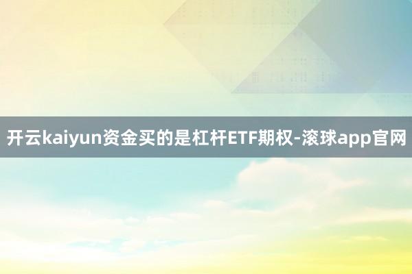 开云kaiyun资金买的是杠杆ETF期权-滚球app官网