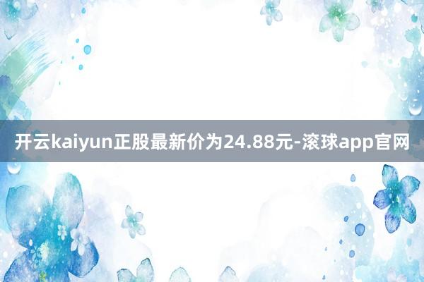开云kaiyun正股最新价为24.88元-滚球app官网