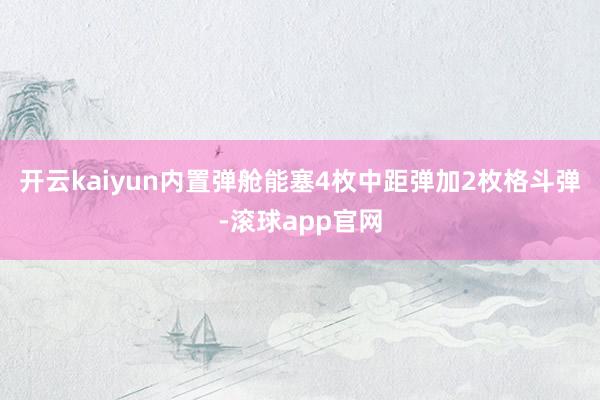 开云kaiyun内置弹舱能塞4枚中距弹加2枚格斗弹-滚球app官网