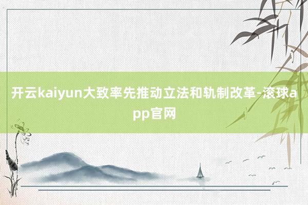 开云kaiyun大致率先推动立法和轨制改革-滚球app官网