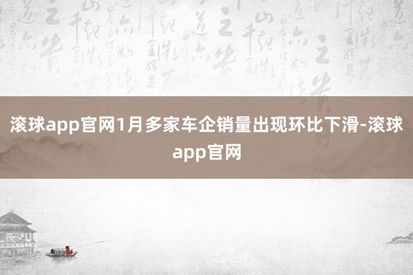 滚球app官网1月多家车企销量出现环比下滑-滚球app官网
