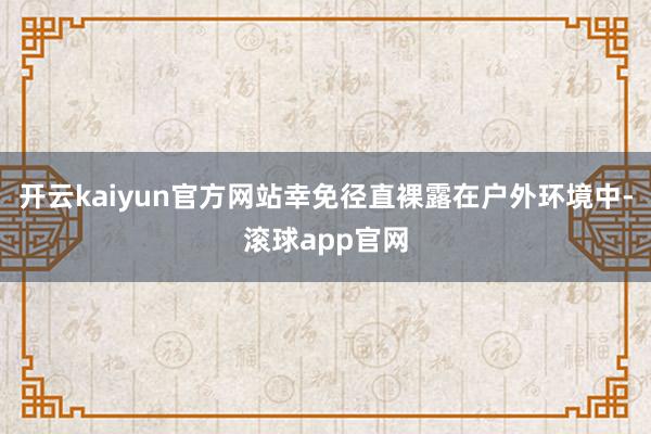 开云kaiyun官方网站幸免径直裸露在户外环境中-滚球app官网