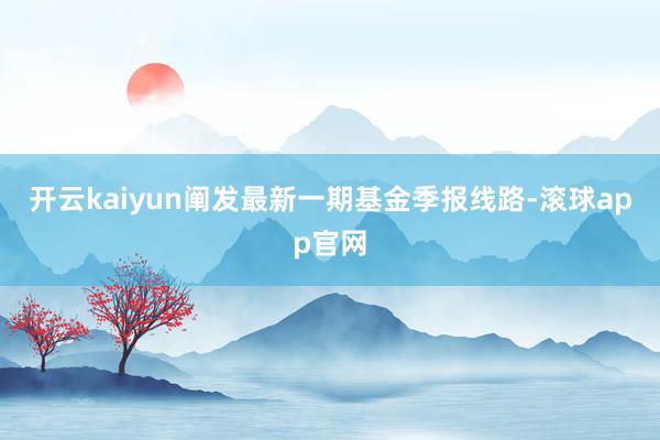 开云kaiyun阐发最新一期基金季报线路-滚球app官网