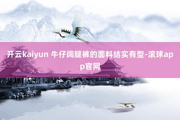 开云kaiyun 牛仔阔腿裤的面料结实有型-滚球app官网