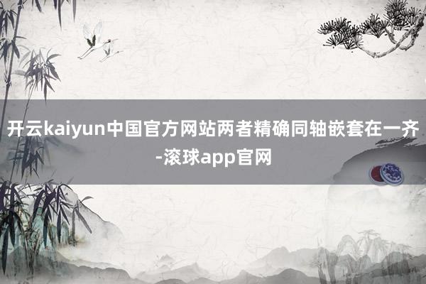 开云kaiyun中国官方网站两者精确同轴嵌套在一齐-滚球app官网